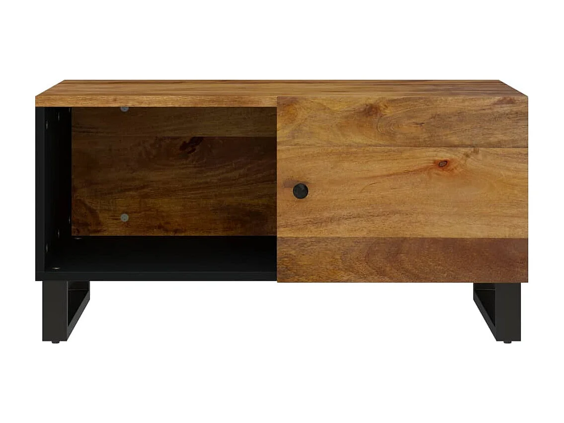 Table basse 80x50x40 cm Bois de manguier solide et d'ingénierie
