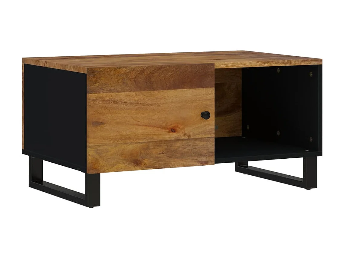 Table basse 80x50x40 cm Bois de manguier solide et d'ingénierie
