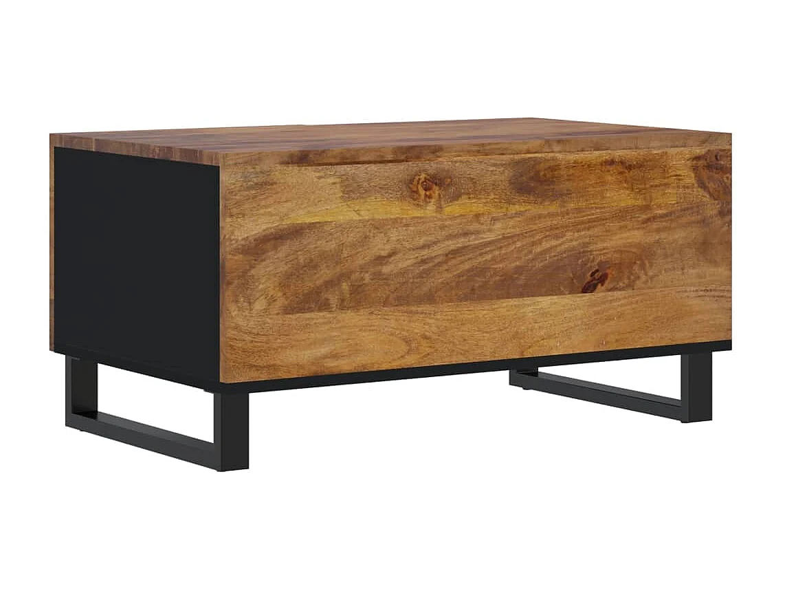 Table basse 80x50x40 cm Bois de manguier solide et d'ingénierie