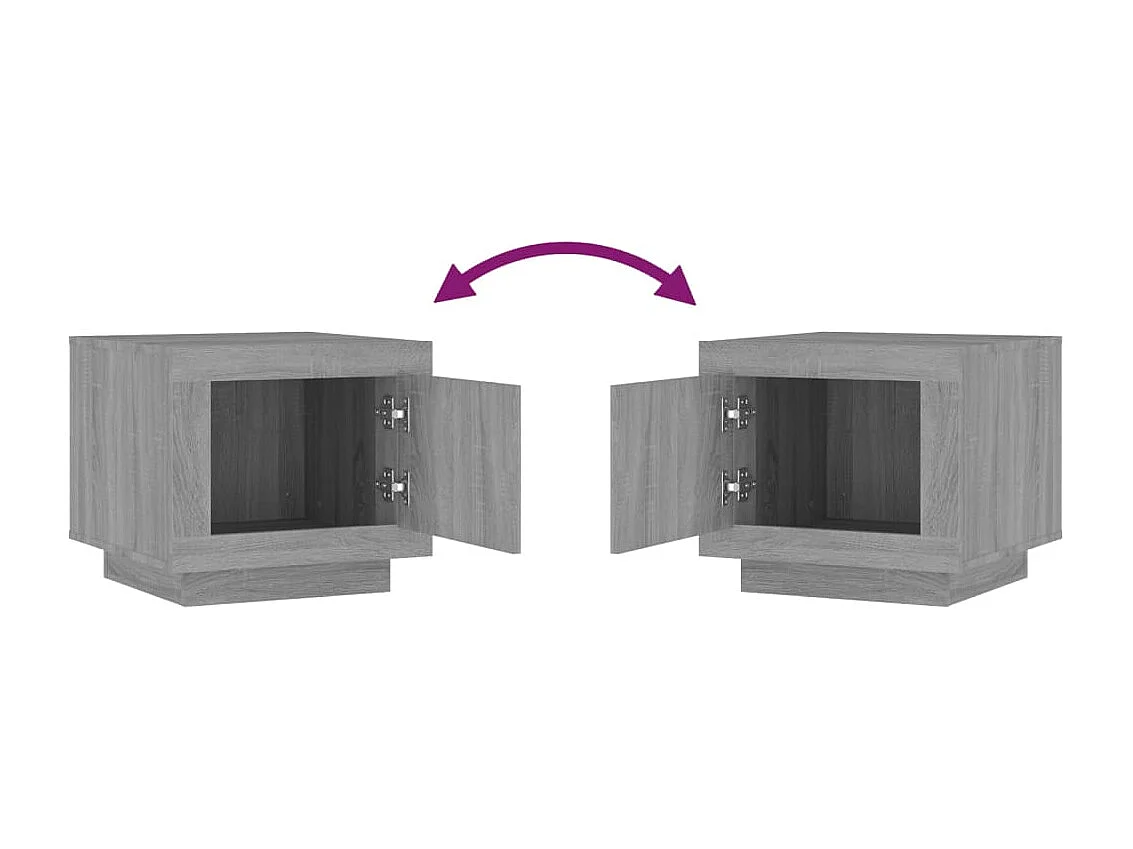 Couchtisch Grau Sonoma 51x50x45 cm Holzwerkstoff