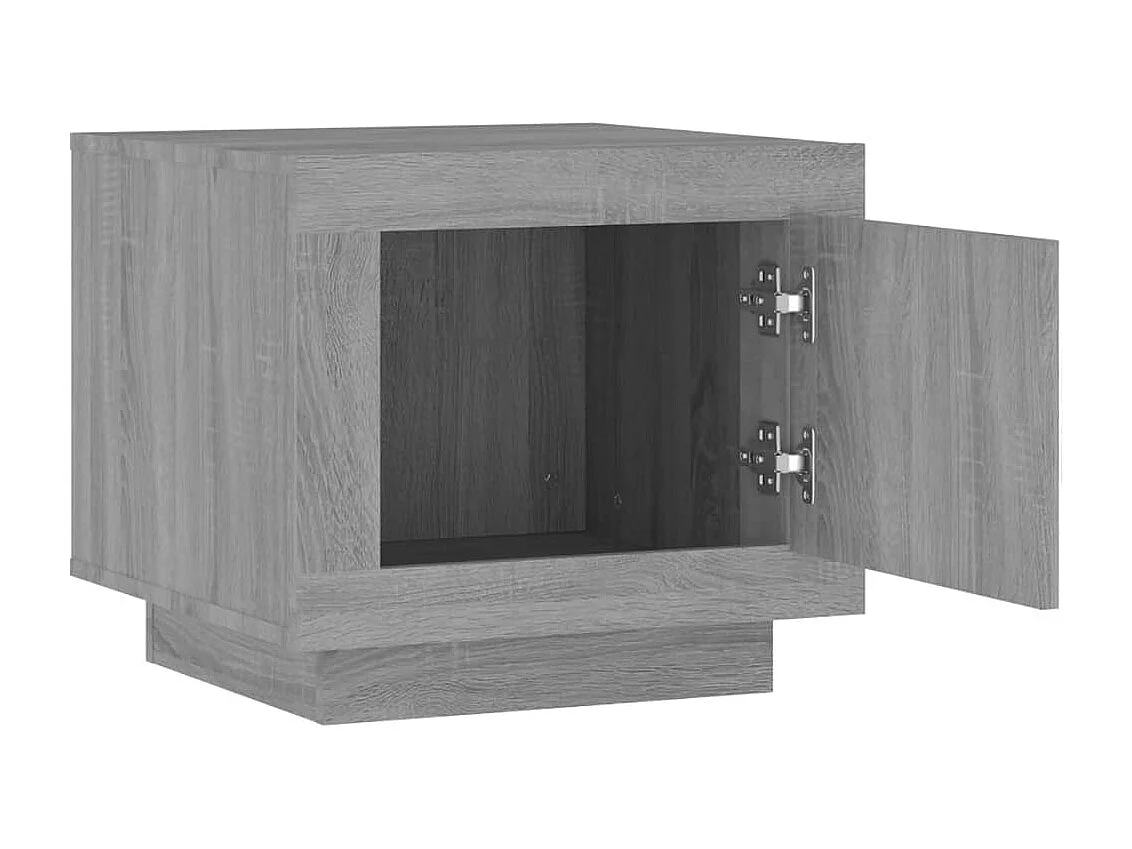 Table basse sonoma gris 51x50x45 cm bois d'ingénierie