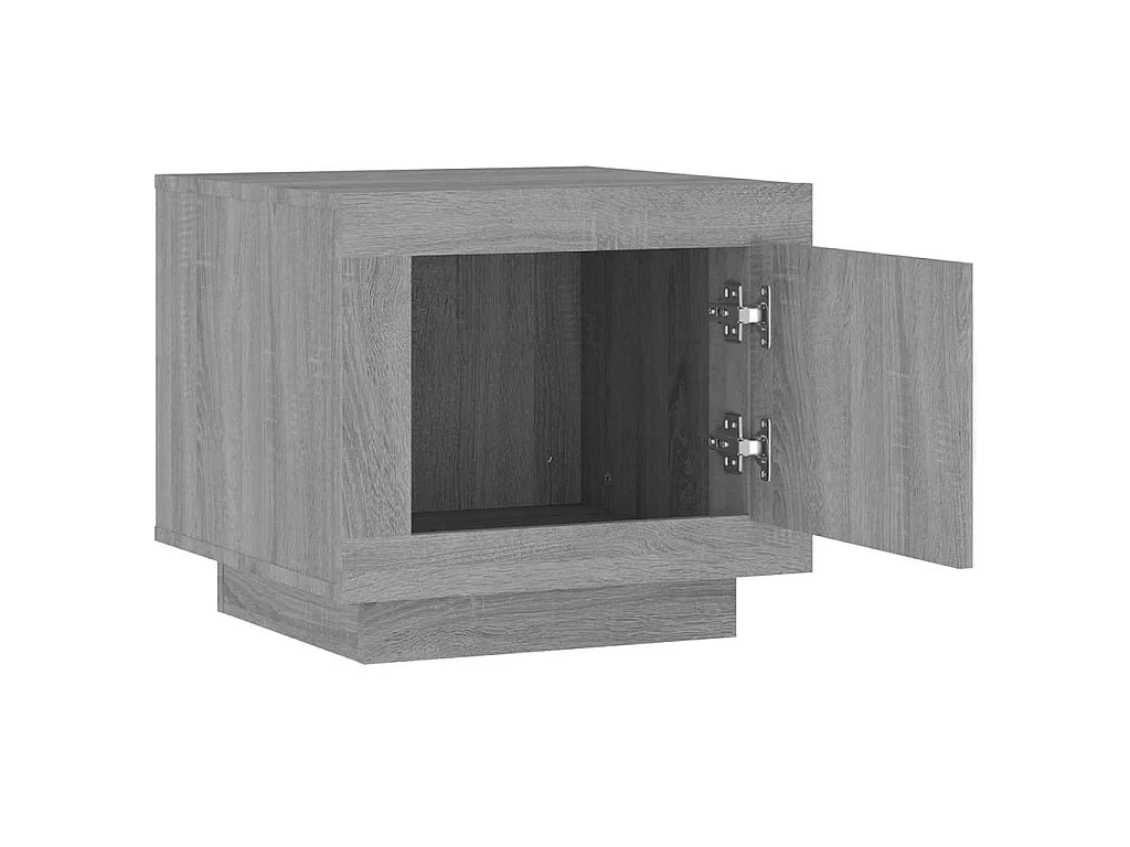Table basse sonoma gris 51x50x45 cm bois d'ingénierie