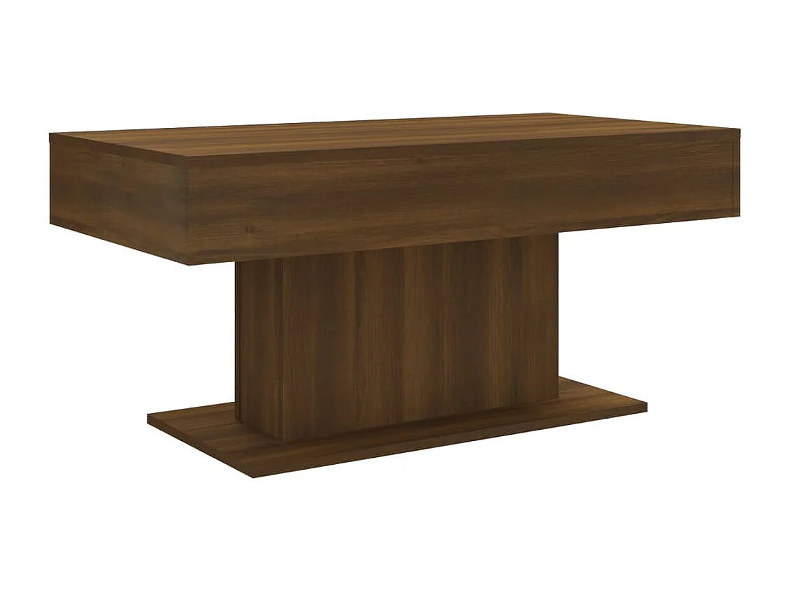 Salontafel 96x50x45 cm bewerkt hout bruin eikenkleur