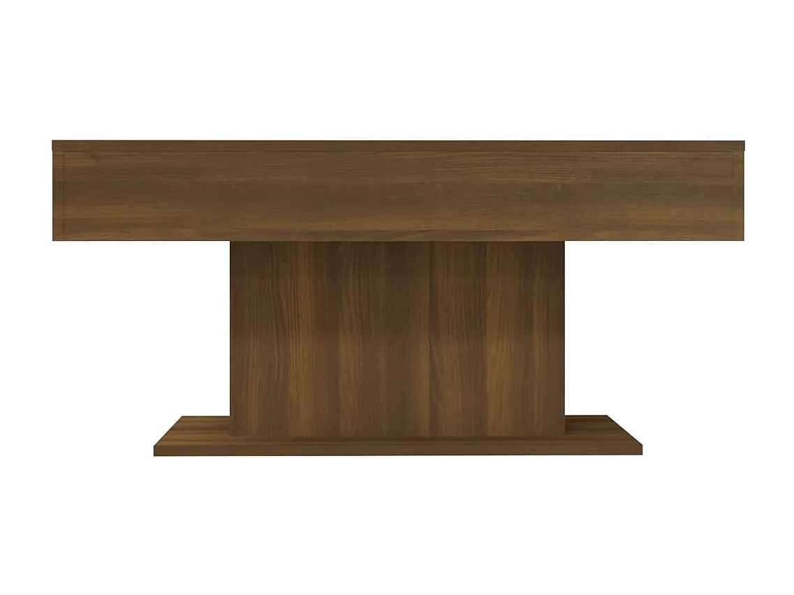 Salontafel 96x50x45 cm bewerkt hout bruin eikenkleur