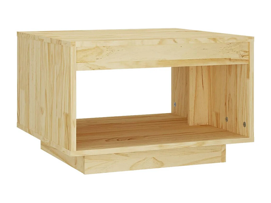 Table basse 50x50x33,5 cm bois de pin massif