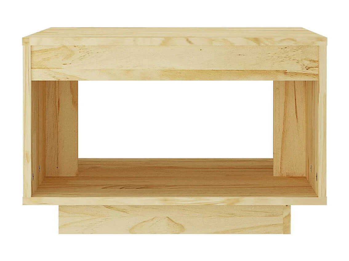 Table basse 50x50x33,5 cm bois de pin massif
