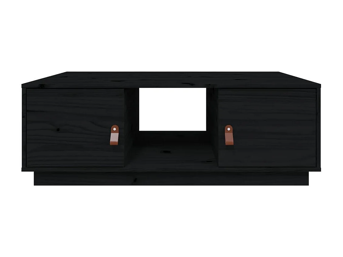 Salontafel 100x50x35 cm massief grenenhout zwart