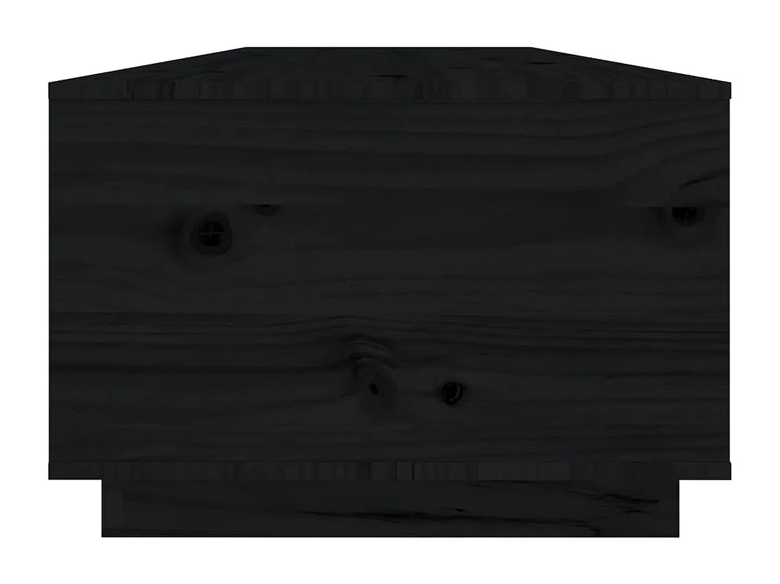 Salontafel 100x50x35 cm massief grenenhout zwart