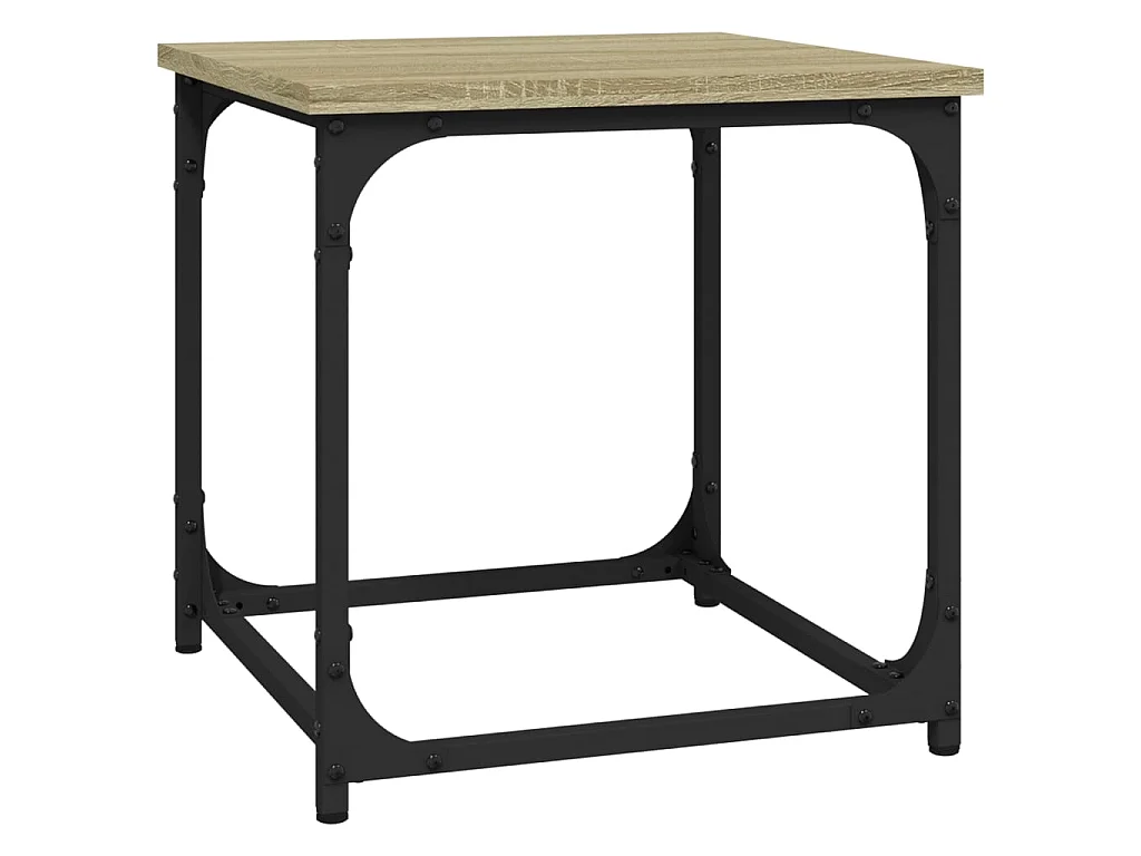 Tavolino Rovere Sonoma 40x40x40 cm in Legno Multistrato