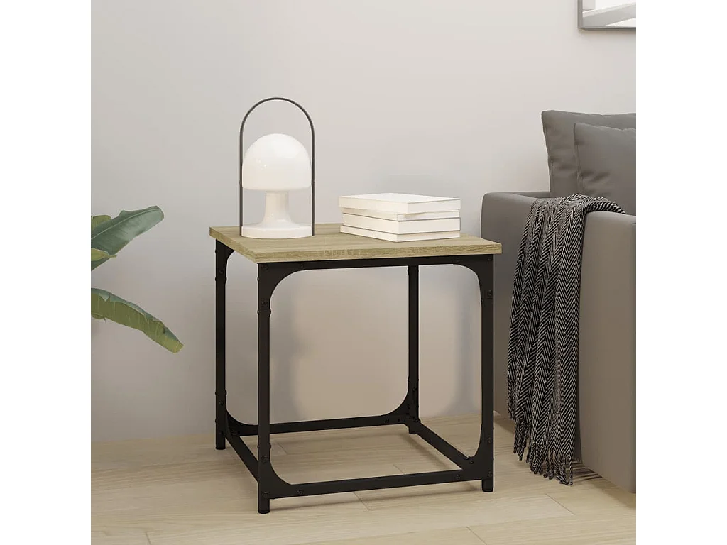Tavolino Rovere Sonoma 40x40x40 cm in Legno Multistrato