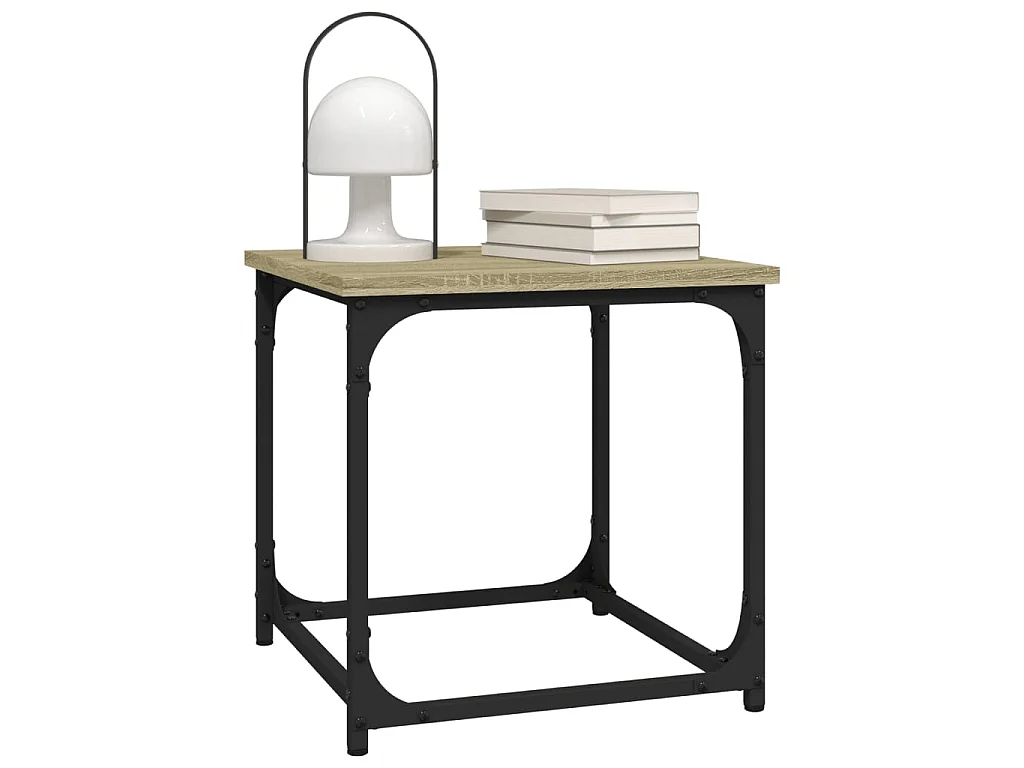 Tavolino Rovere Sonoma 40x40x40 cm in Legno Multistrato