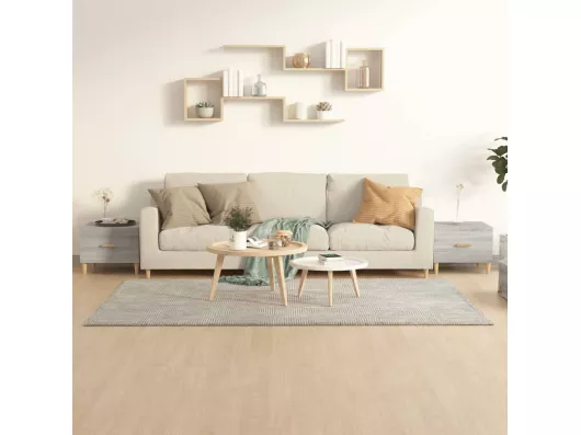 Kauf Unique Couchtische 2 Stk. Grau Sonoma 50x50x40 cm Holzwerkstoff