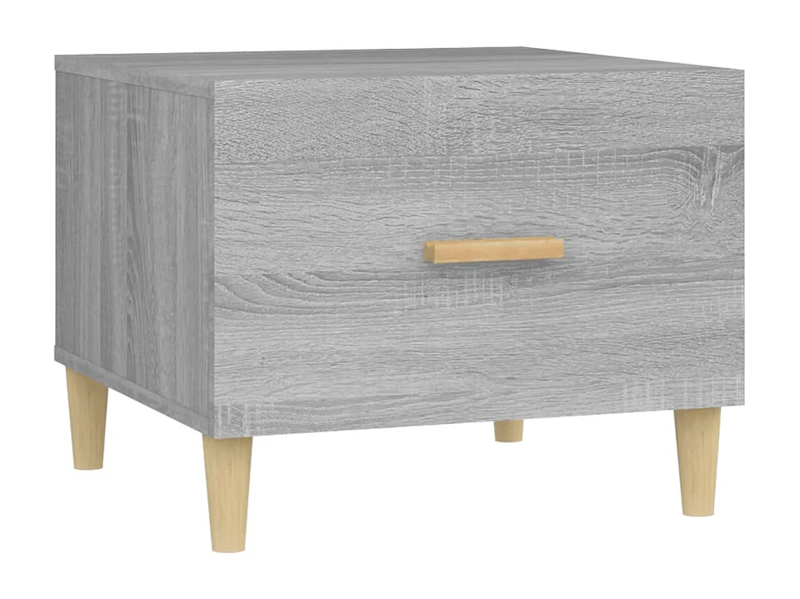 Tables basses 2 pcs sonoma gris 50x50x40 cm bois d'ingénierie