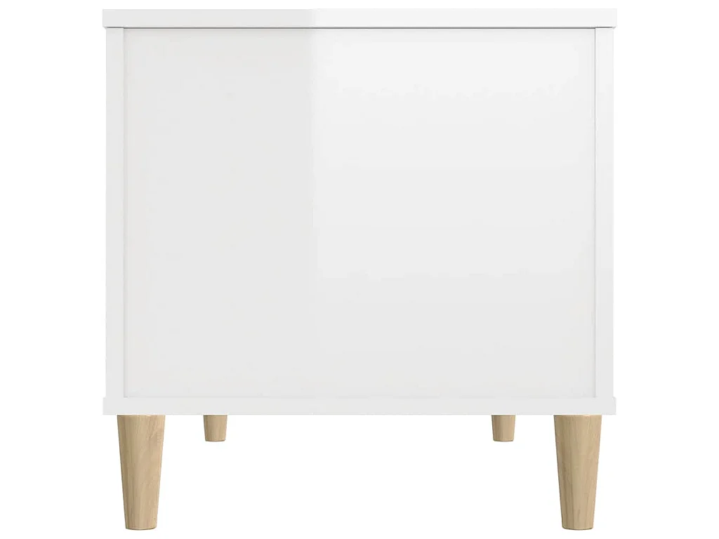 Couchtisch Hochglanz-Weiß 90x44,5x45 cm Holzwerkstoff