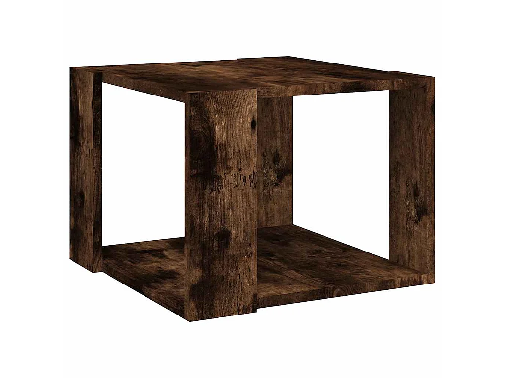 Table basse Chêne fumé 40x40x30 cm Bois d'ingénierie