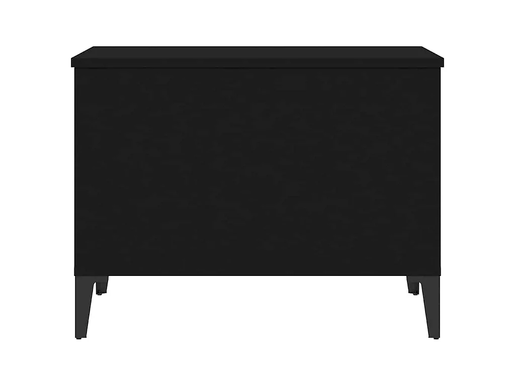 Mesa de centro madera contrachapada negro 60x44,5x45 cm