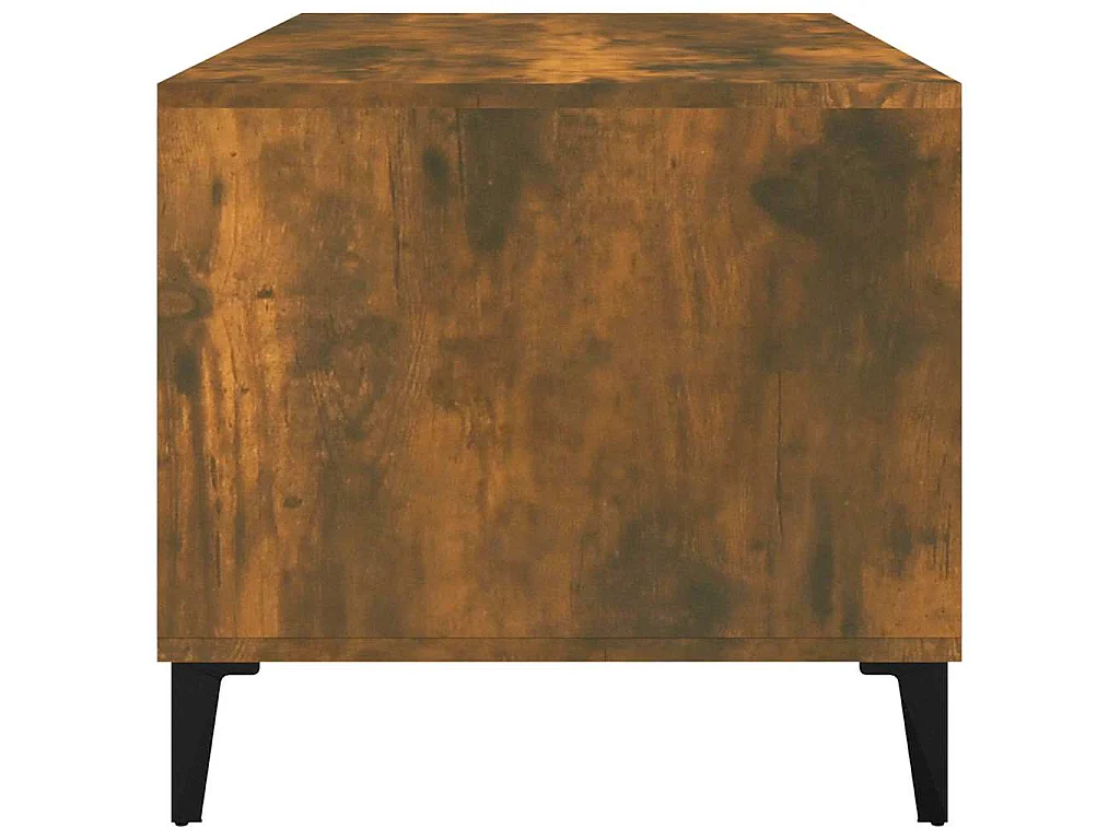 Tavolino da Salotto Rovere Fumo 90x49x45 cm Legno Multistrato
