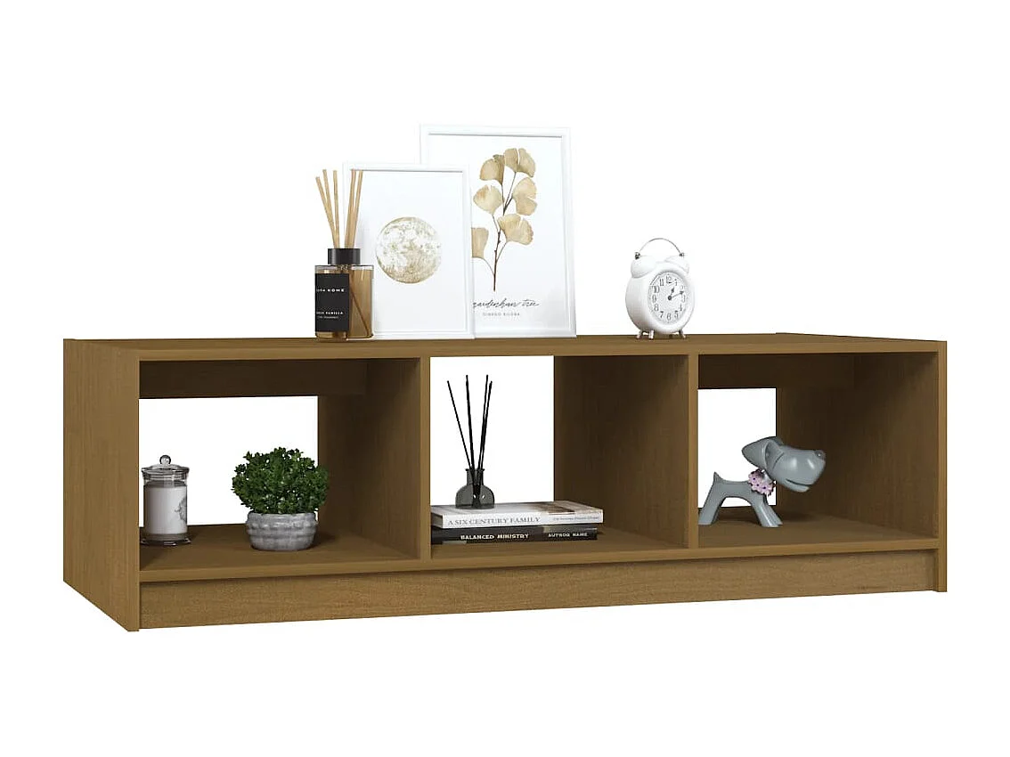Couchtisch Honigbraun 110x50x34 cm Massivholz Kiefer