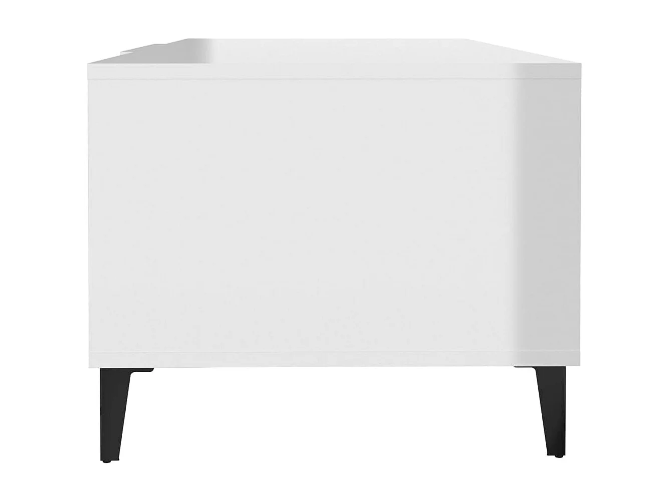 Couchtisch Hochglanz-Weiß 102x50x40 cm Holzwerkstoff