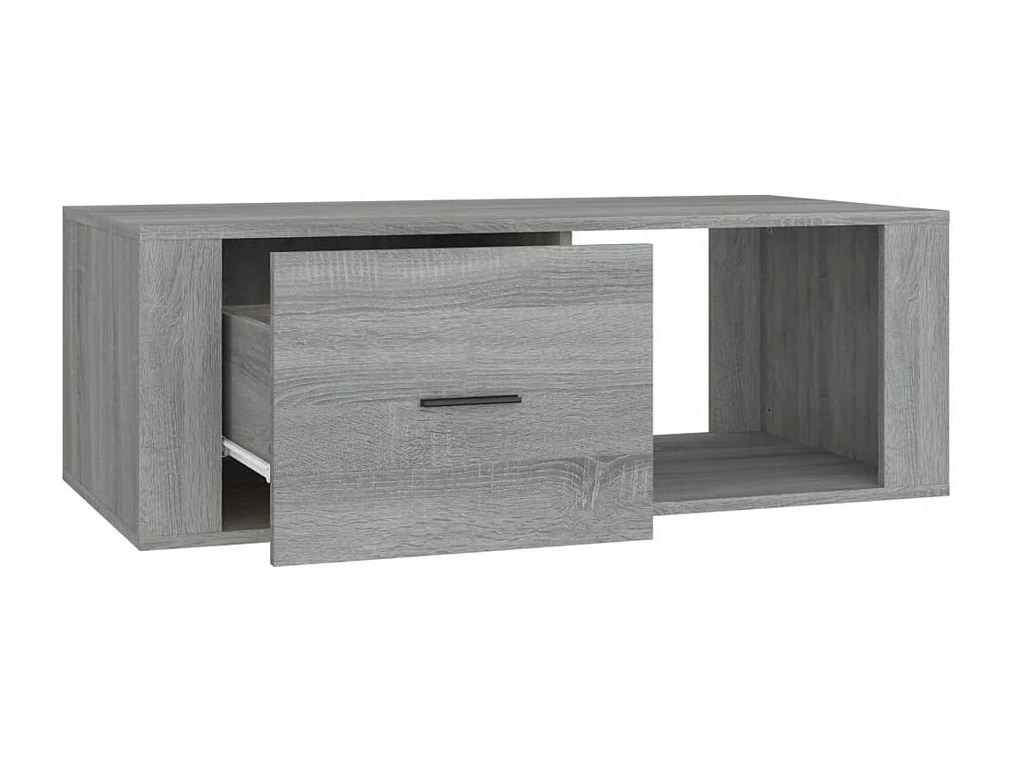 Salontafel 100x50,5x35 cm bewerkt hout grijs sonoma eikenkleur