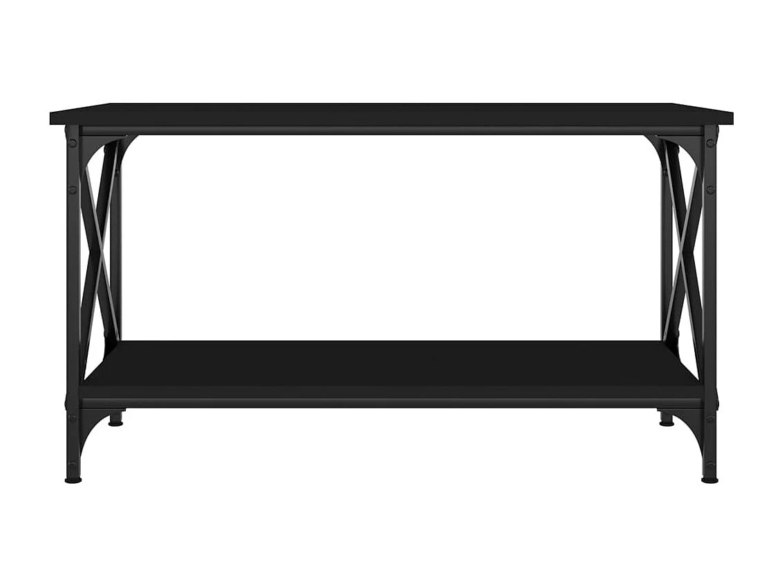 Mesa de centro 80x45x45 cm derivados de madeira/ferro preto