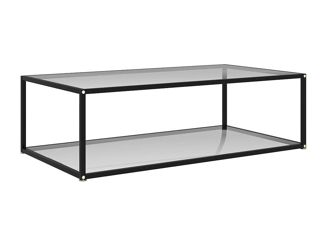 Salontafel 120x60x35 cm gehard glas transparant
