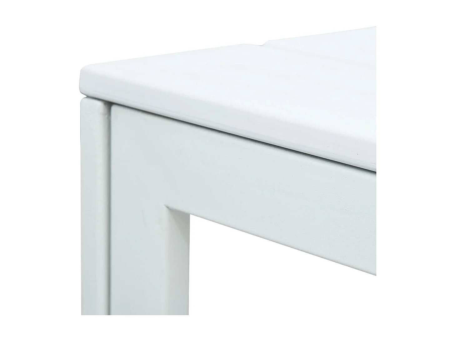 Table basse Blanc 78x78x74 cm PEHD Aspect de bois