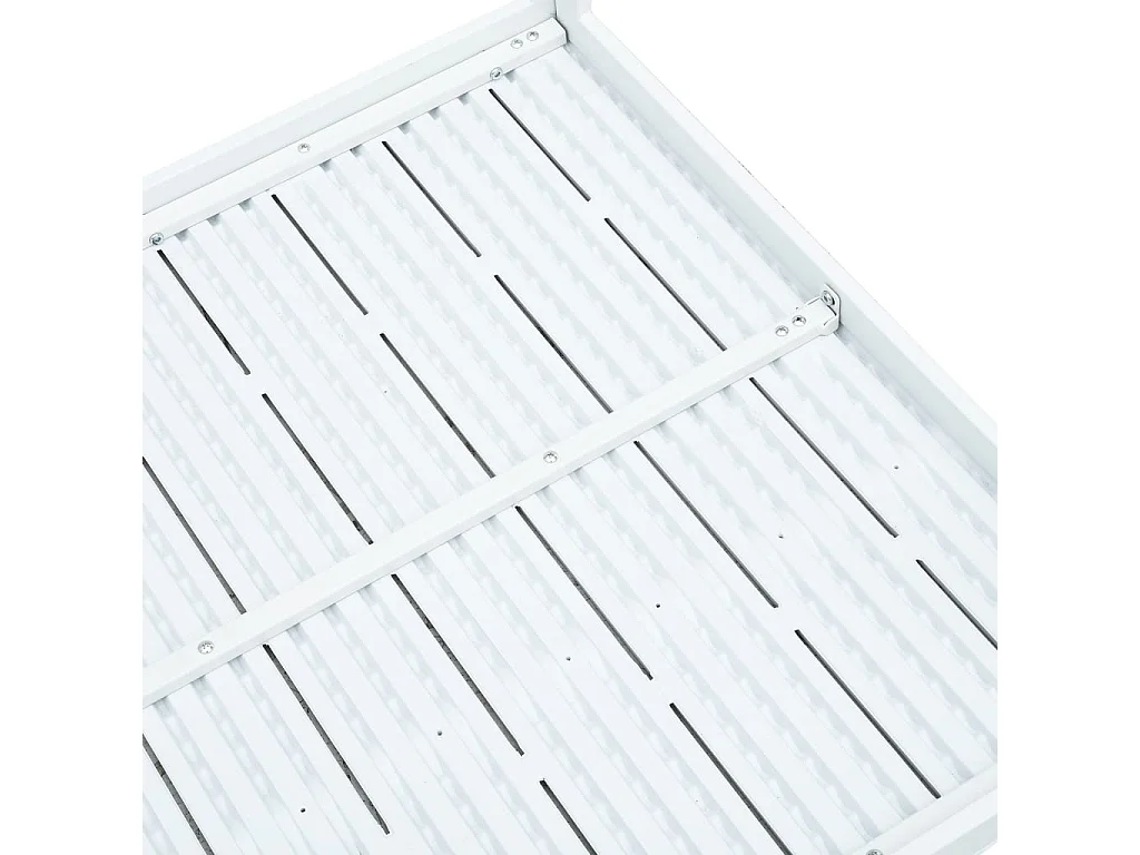 Table basse Blanc 78x78x74 cm PEHD Aspect de bois