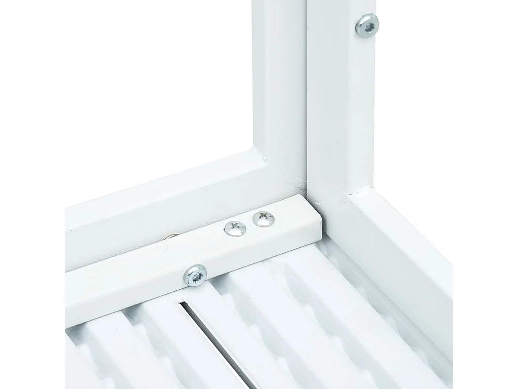 Table basse Blanc 78x78x74 cm PEHD Aspect de bois