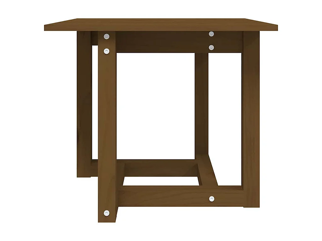 Table basse Marron miel 50x50x45 cm Bois massif de pin