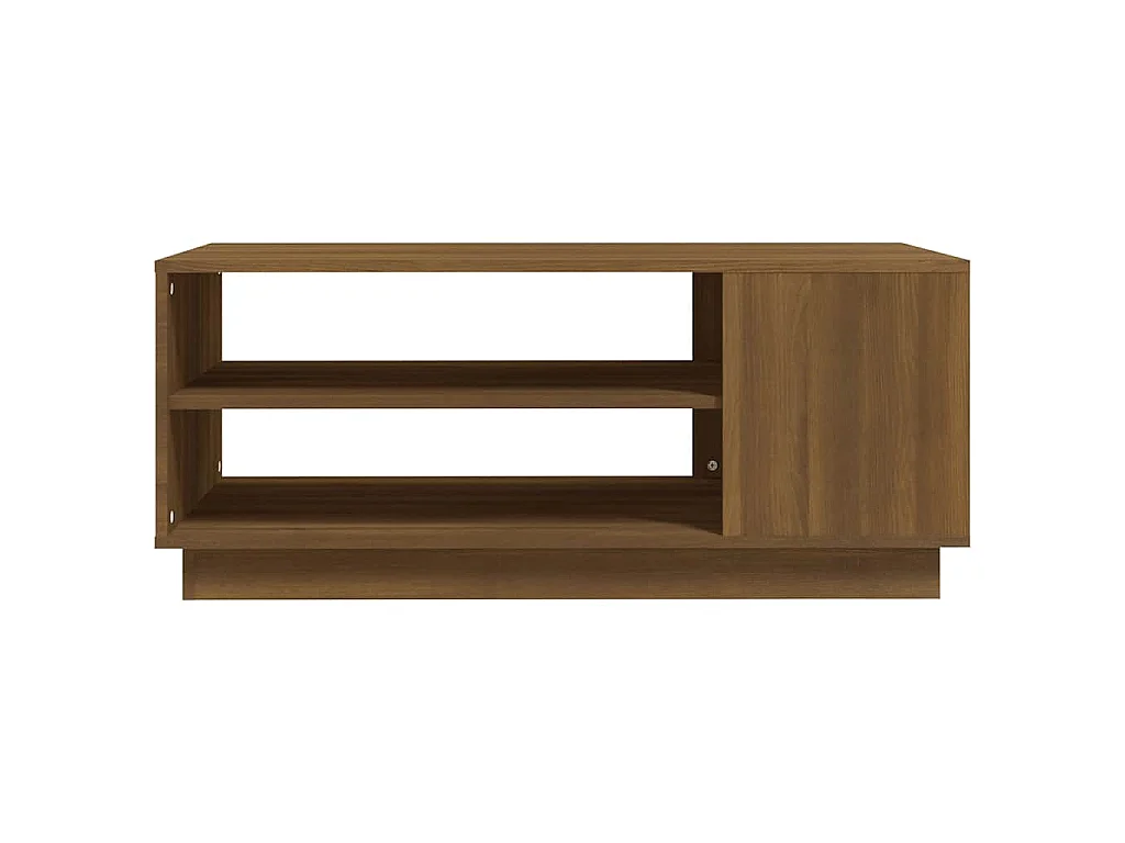 Tavolino da Salotto Rovere Marrone 102x55x43 cm in Truciolato
