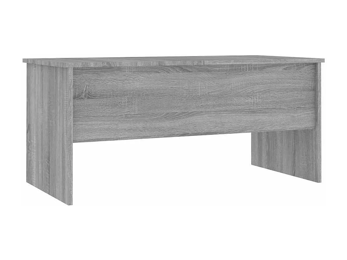 Salontafel 102x50,5x46,5 cm bewerkt hout grijs sonoma eiken