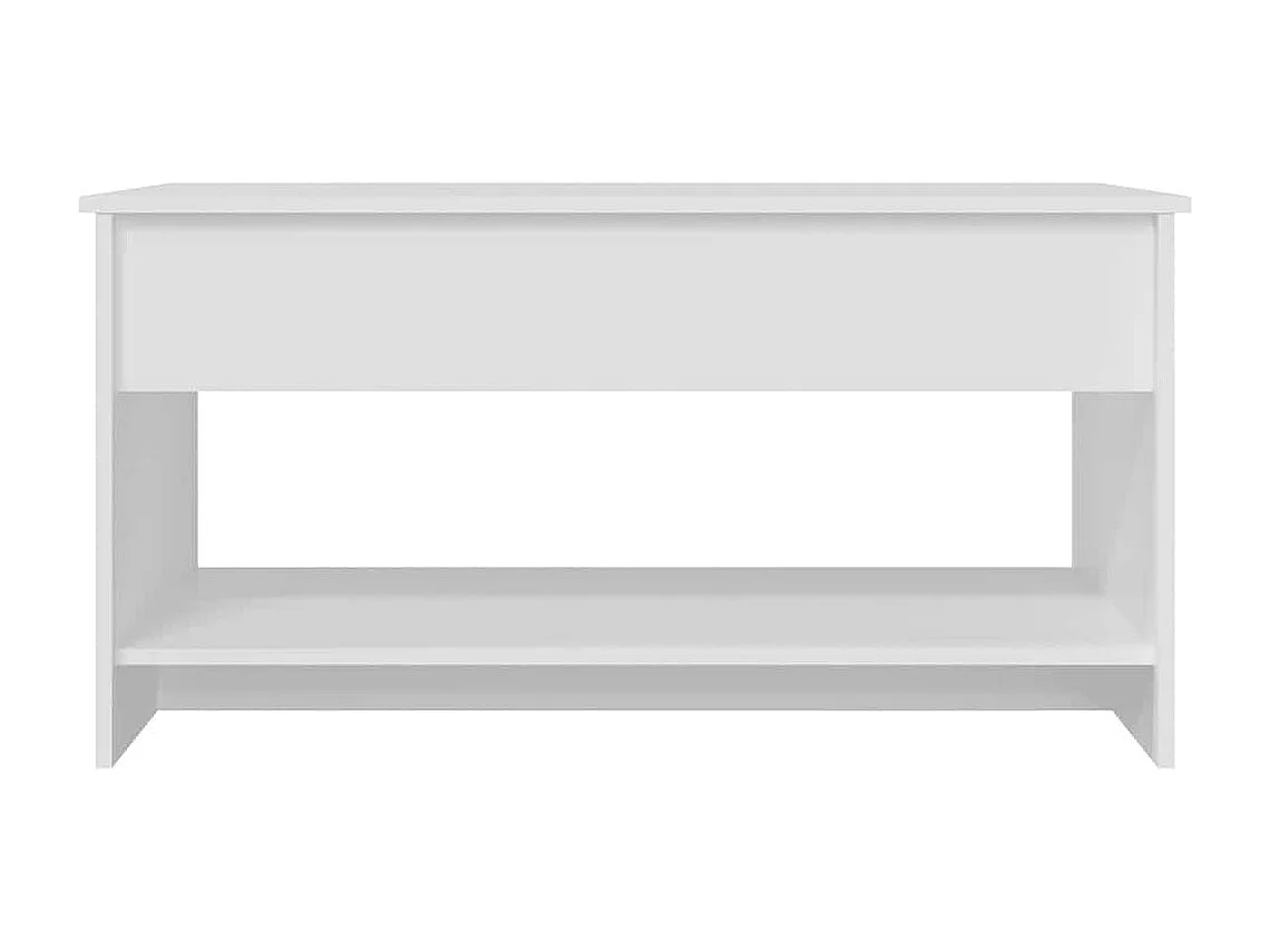 Couchtisch Weiß 102x50x52,5 cm Holzwerkstoff