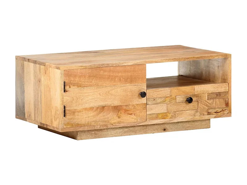 Salontafel 90x50x35 cm massief mangohout