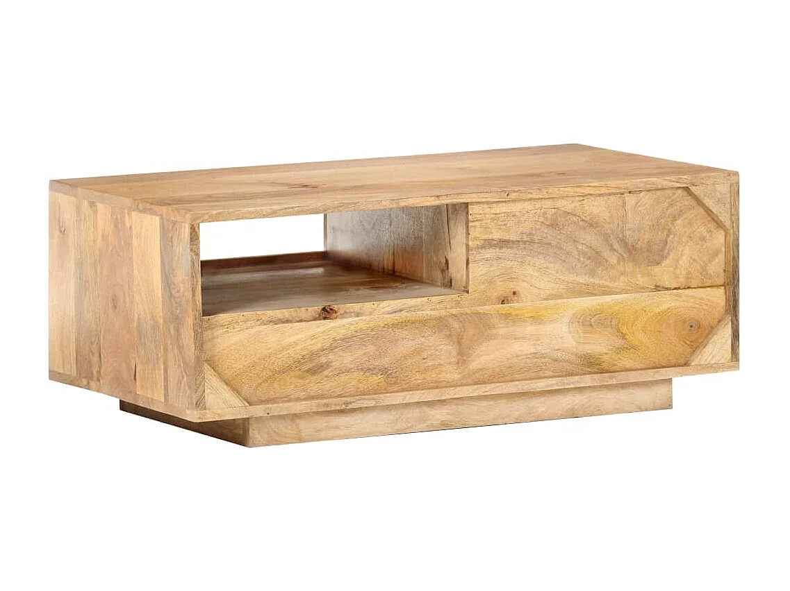 Table basse 90x50x35 cm Bois solide de manguier