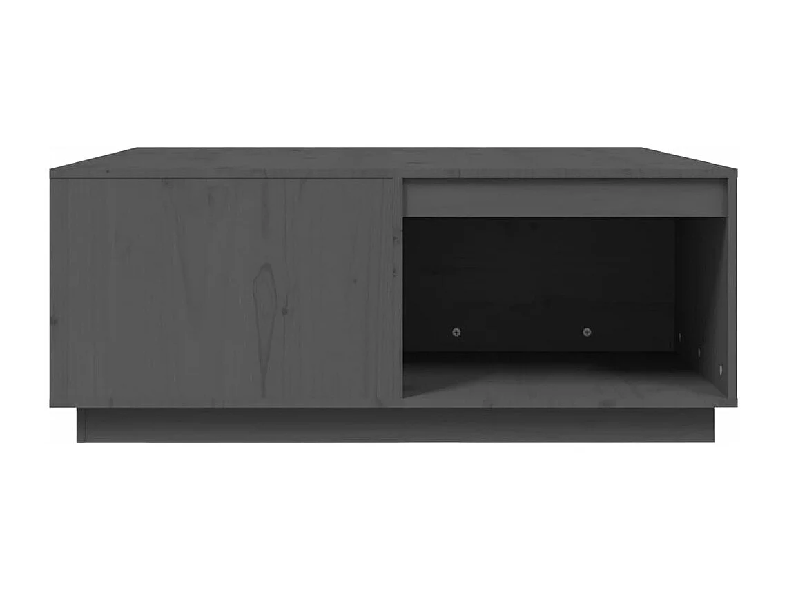 Table basse Gris 100x101x40,5 cm Bois massif de pin