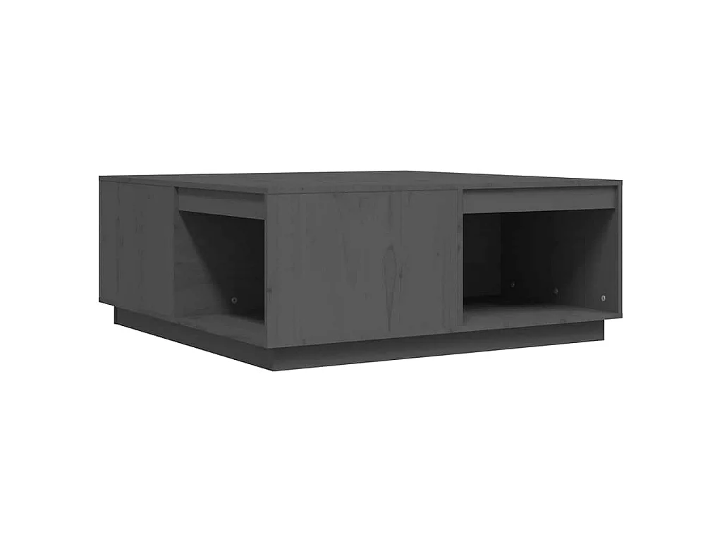 Salontafel 100x101x40,5 cm massief grenenhout grijs