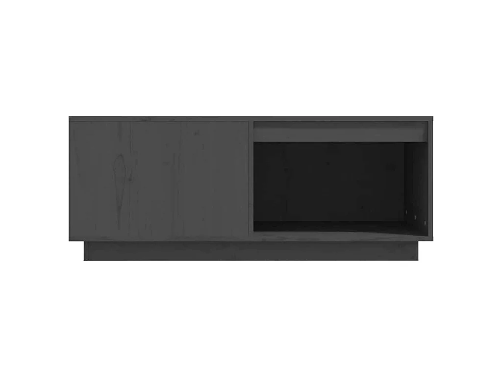 Salontafel 100x101x40,5 cm massief grenenhout grijs