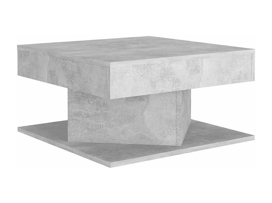 Table basse Gris béton 57x57x30 cm Bois d’ingénierie