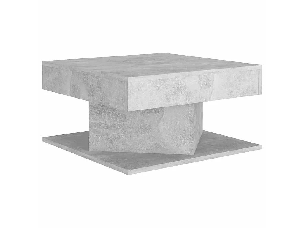 Salontafel 57x57x30 cm bewerkt hout betongrijs