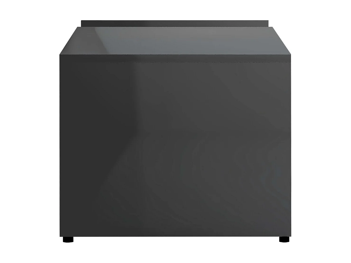 Table basse Gris brillant 90x45x35 cm Bois d’ingénierie