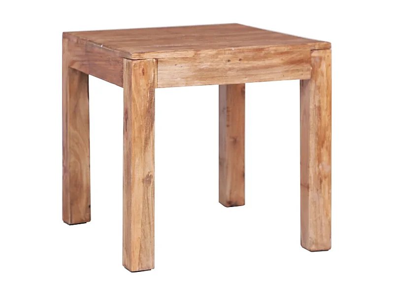 Tavolino da Salotto 53x50x50 cm in Legno Massello di Mogano