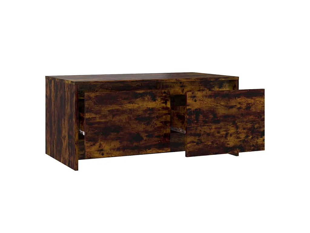 Salontafel 90x50x41,5 cm bewerkt hout gerookt eikenkleurig