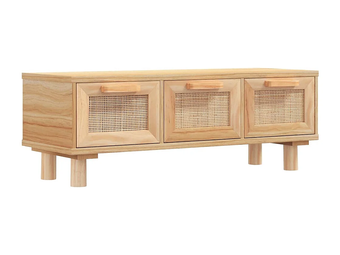 Mesa de centro 80x40x30 cm deriv. madeira/pinho maciço castanho