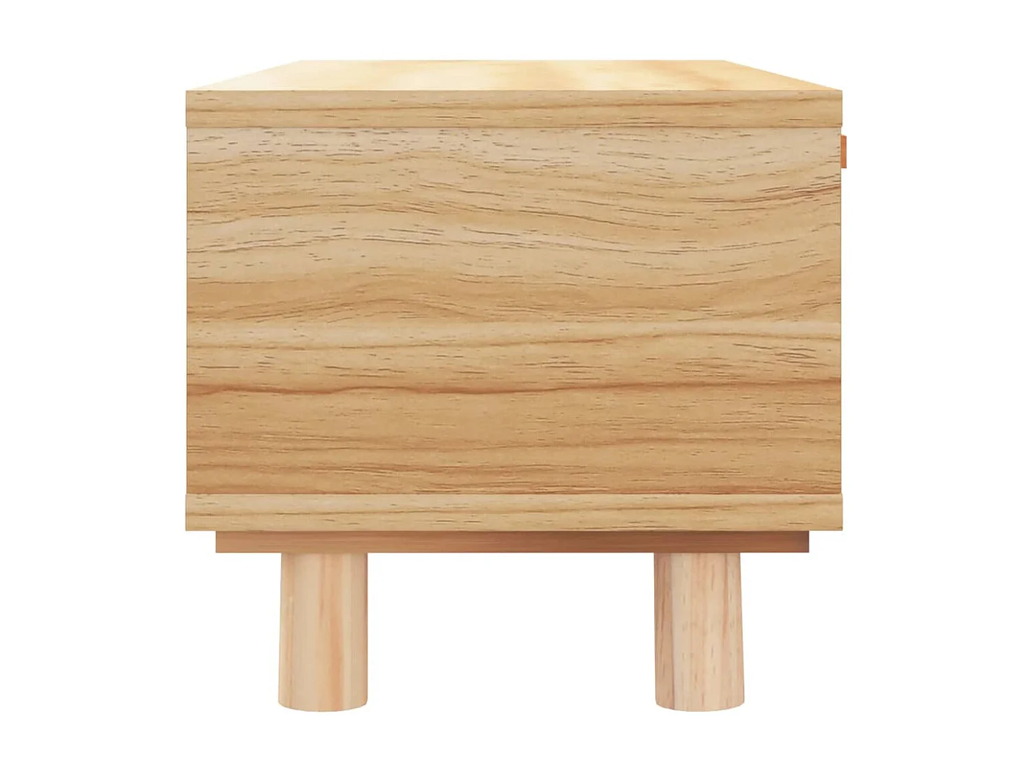 Mesa de centro 80x40x30 cm deriv. madeira/pinho maciço castanho