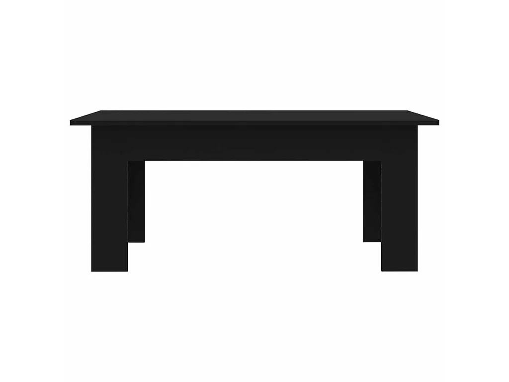 Tavolino da Salotto Nero 100x60x42 cm in Legno Multistrato