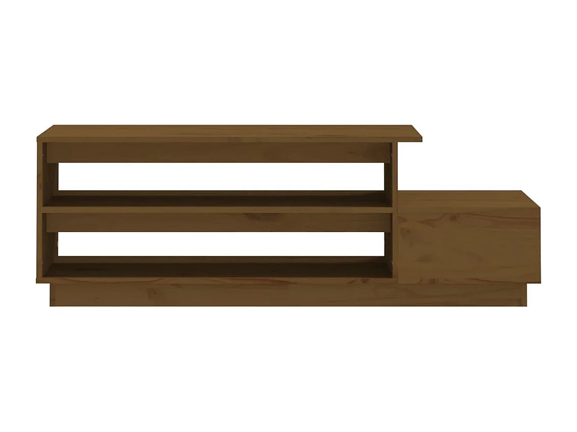 Table basse Marron miel 120x50x40,5 cm Bois massif de pin