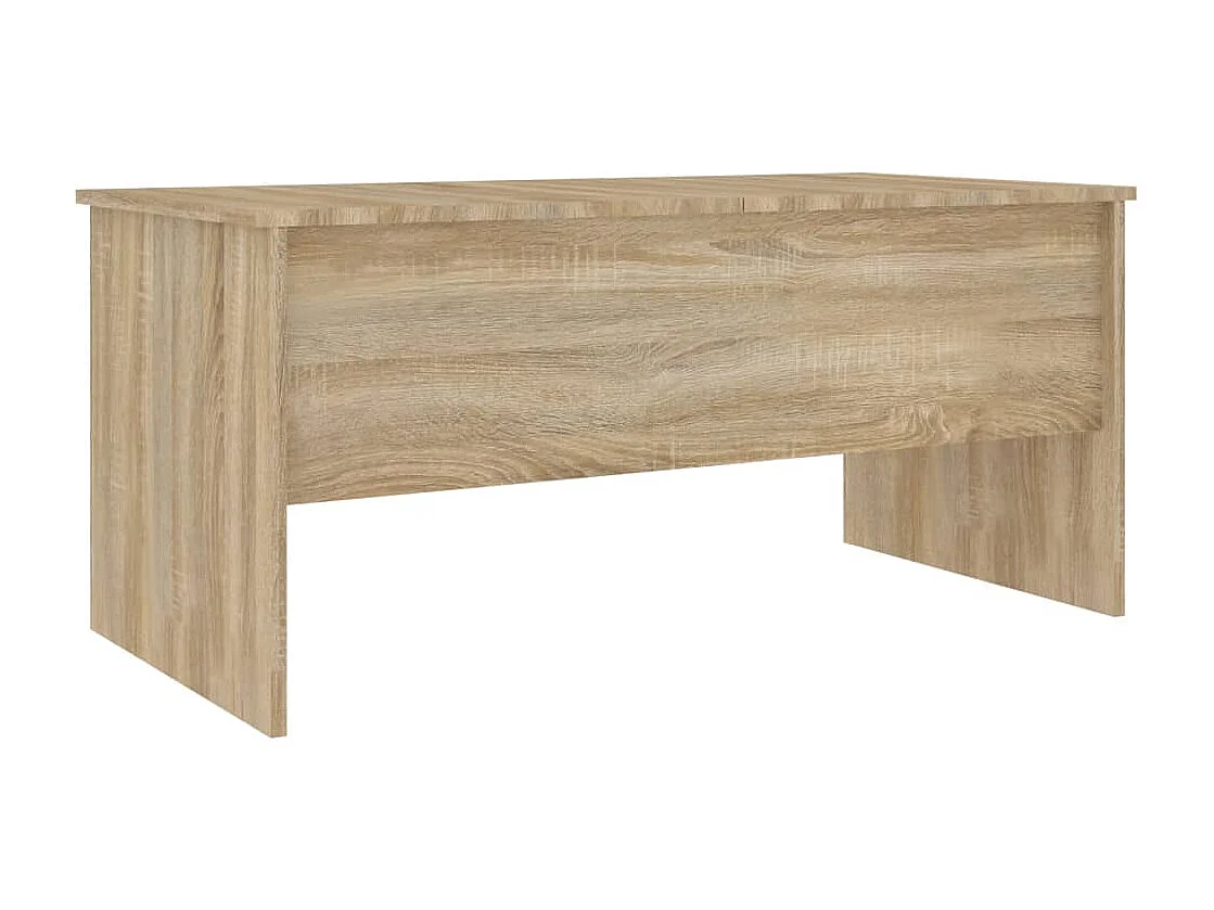 Table basse chêne sonoma 102x50,5x46,5 cm bois d'ingénierie