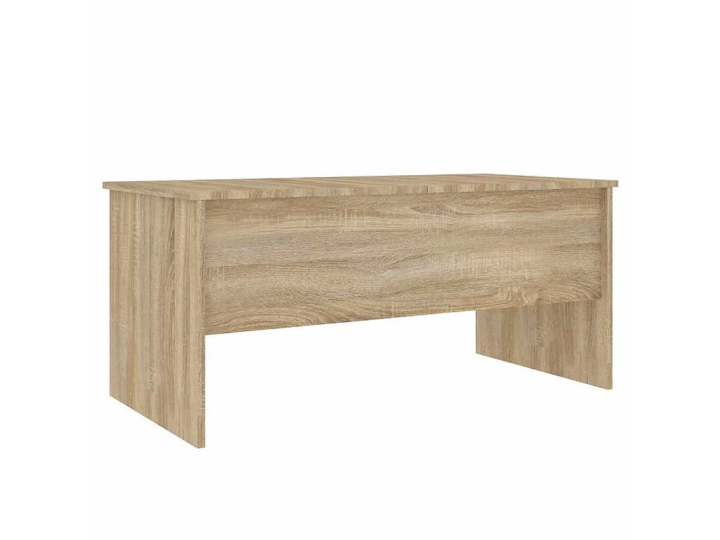 Table basse chêne sonoma 102x50,5x46,5 cm bois d'ingénierie