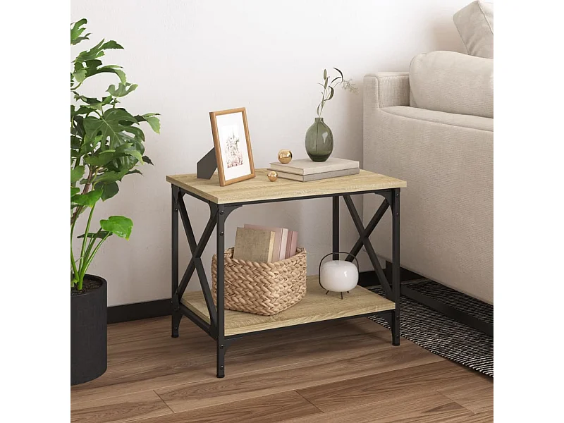 Beistelltisch Sonoma-Eiche 55x38x45 cm Holzwerkstoff